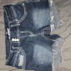 Women's Distressed Denim Jean Shorts